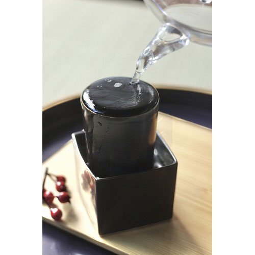 Wooden and ceramic masu sake boxes – Kyoto craftsmanship, original photo taken at TSURU-IPPUKU shop.